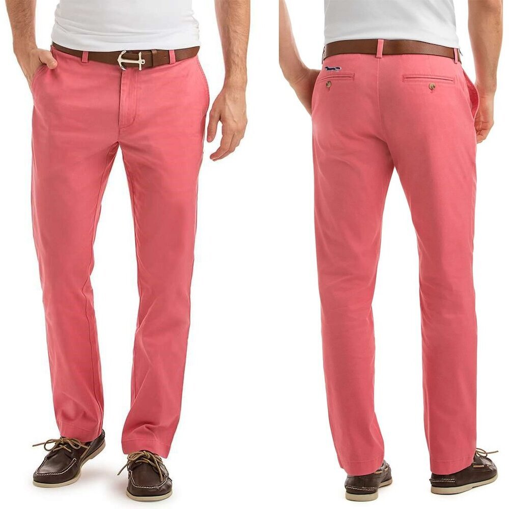 NWT New Vineyard Vines Stretch Breaker Lobster Reef Pants Size 28 x 32